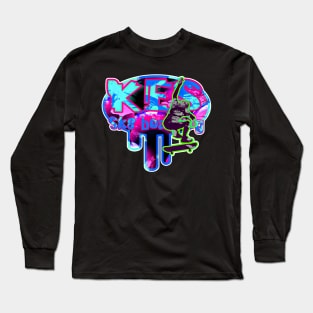 Drip style skateboarding designs Long Sleeve T-Shirt